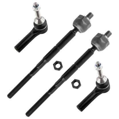 BOXI Front Inner & Outer Tie Rod Fit for Ford Flex 2013-2016