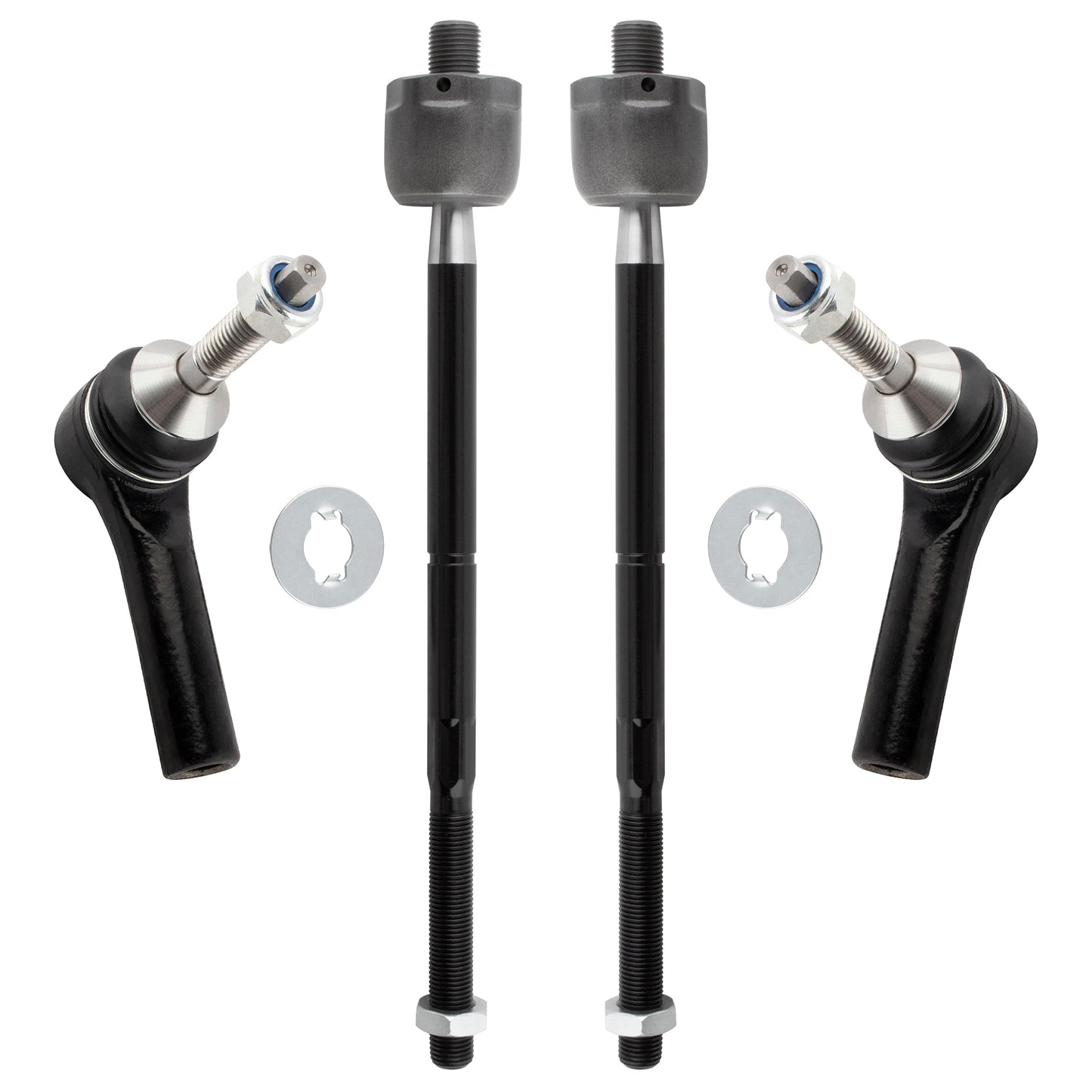 BOXI 4pcs Front Inner Outer Tie Rod Ends Fit for Ford Taurus 2009