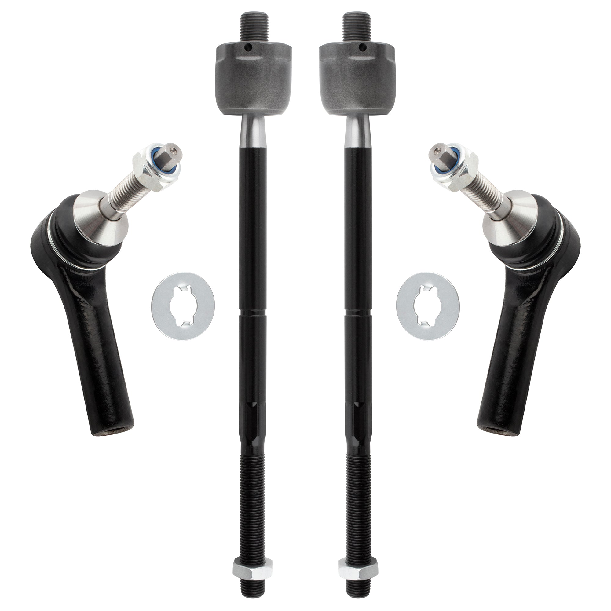BOXI 4pcs Front Inner Outer Tie Rod Ends Fit for Ford Taurus 2009