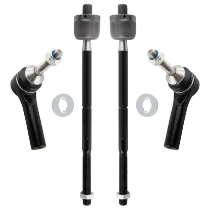BOXI 4pcs Front Inner Outer Tie Rod Ends Fit for Ford Taurus 2009