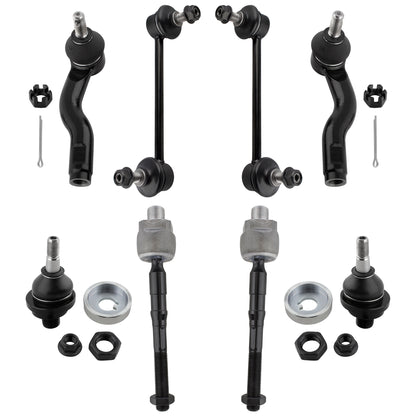 BOXI K500013 K80251 K80250 ES800102 ES800101 EV800531 8pcs Front Inner Outer Tierod Front Sway Bars