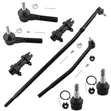 BOXI (Set of 8) Front Inner Center Link Outer Tie Rods Adjusting Sleeves Lower Ball Joints Fit