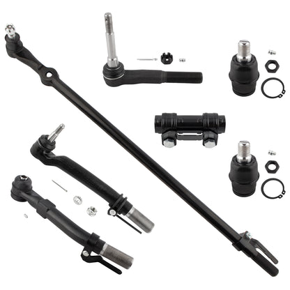 BOXI (Set of 7) Front Outer Tie Rods Drag Link Adjusting Sleeve Lower Ball Joints Fit for Ford