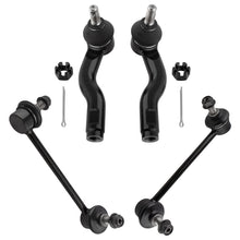 BOXI 4pcs Front Sway Bar End Links + Outer Tie Rod Ends Fit for Ford Fusion 2006-2010