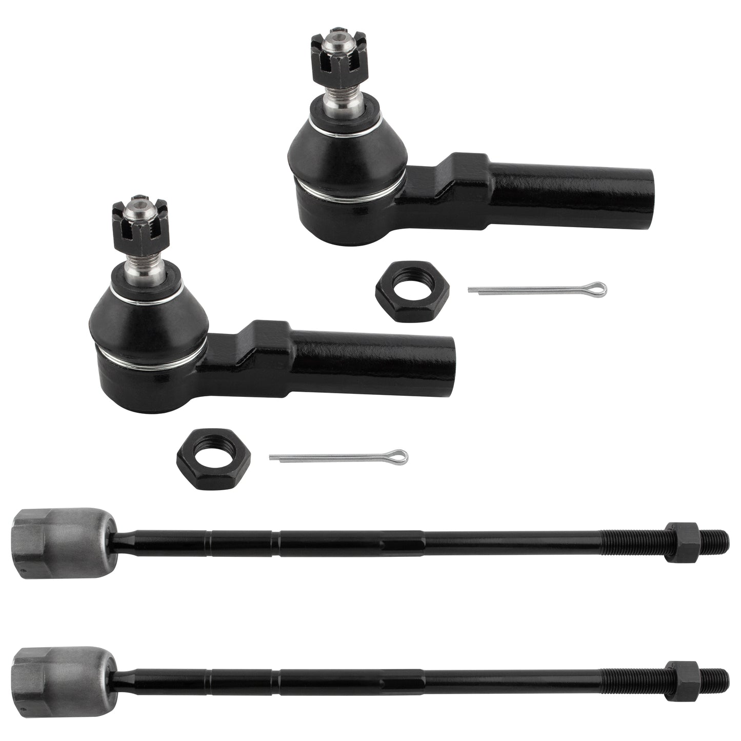 BOXI 4pcs Front Inner Outer Tie Rod Ends Fit for Ford Windstar 1995 1996 1997 1998 1999 2000 2001
