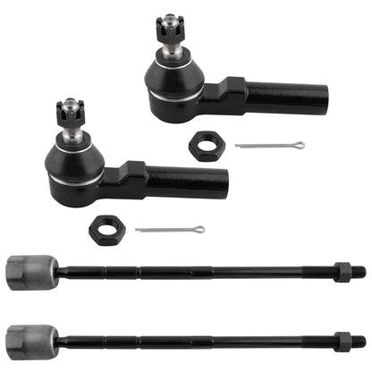BOXI 4pcs Front Inner Outer Tie Rod Ends Fit for Ford Windstar 1995 1996 1997 1998 1999 2000 2001