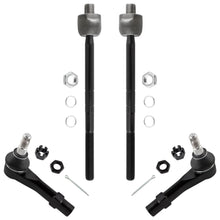 BOXI (Set of 4) Front Inner Outer Tie Rod Ends Fit for Ford Explorer 1998-2001 Ranger 1998-2011
