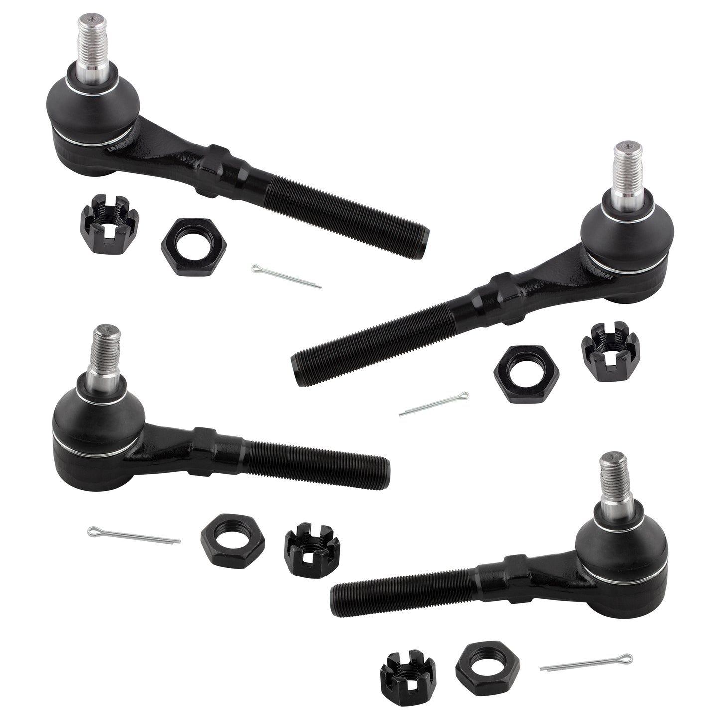 BOXI 4pcs Front Inner and Outer Tie Rod Ends Fit for Ford Expedition 1997-2002