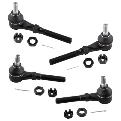 BOXI 4pcs Front Inner and Outer Tie Rod Ends Fit for Ford Expedition 1997-2002