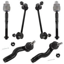 BOXI 6pcs Front Inner + Outer Tie Rods Sway Bar Links Fit for Ford Fusion 2006-2010