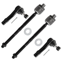 BOXI 4pcs Front Inner and Outer Tie Rod End Links Fit for Ford Explorer Sport 2001-2003