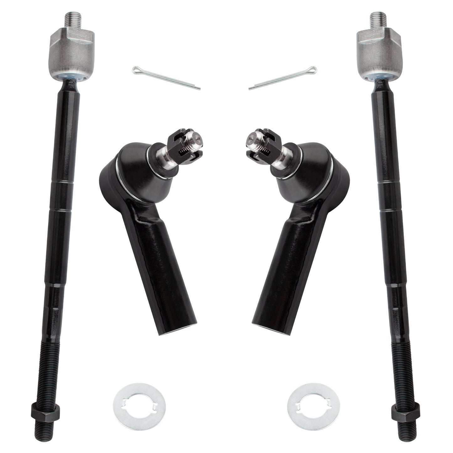 BOXI 4pcs Front Inner and Outer Tie Rod Ends Fit for Ford Escape 2005-2009