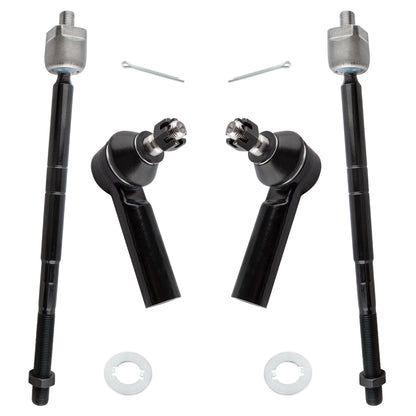 BOXI 4pcs Front Inner and Outer Tie Rod Ends Fit for Ford Escape 2005-2009