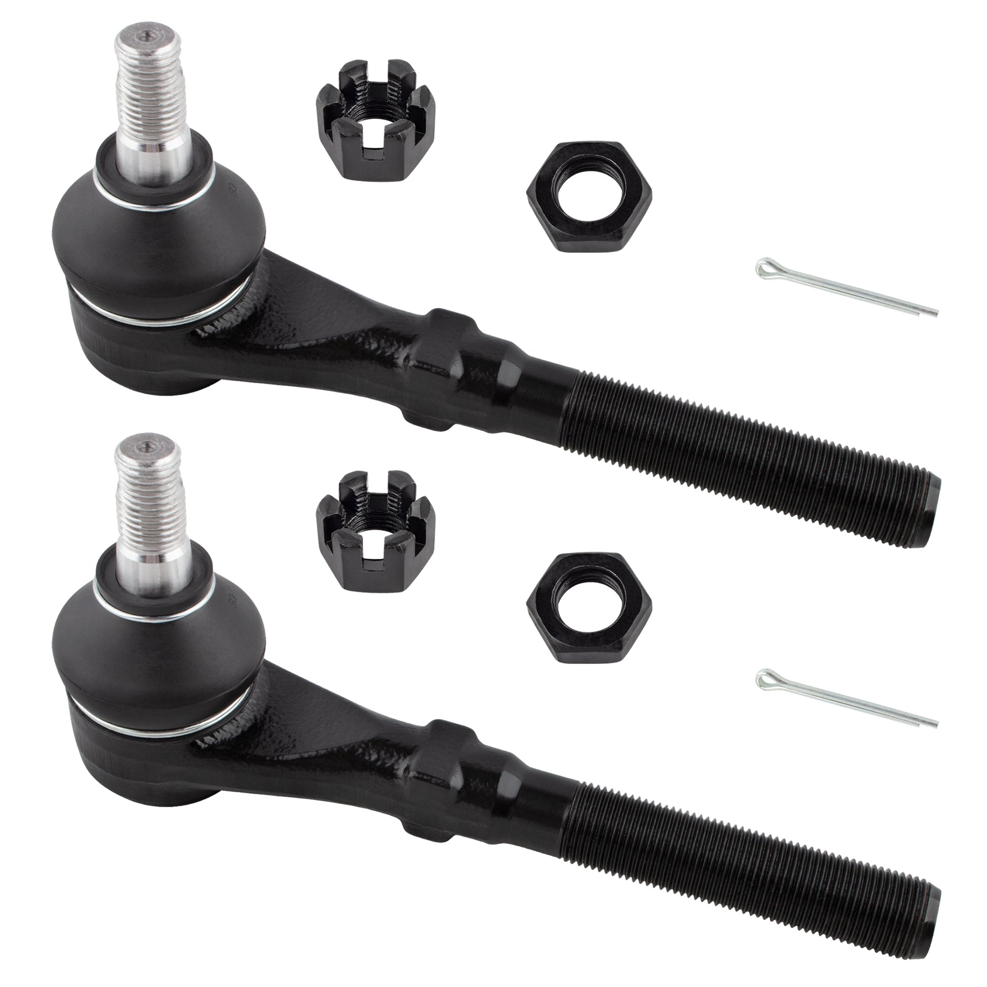 BOXI 2pcs Front Outer Tie Rod End Links Fit for Ford Expedition 1997-02