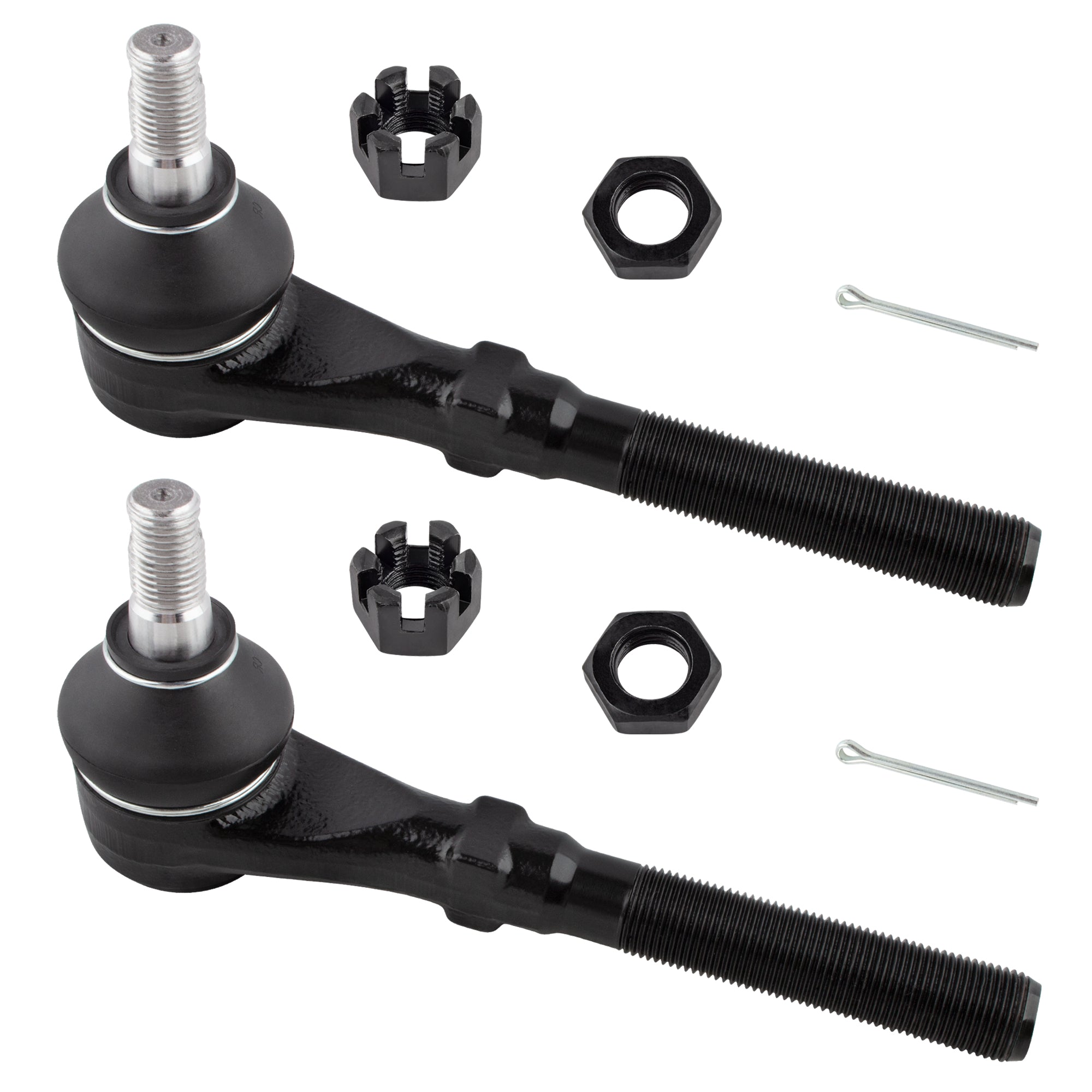 BOXI 2pcs Front Outer Tie Rod End Links Fit for Ford Expedition 1997-02