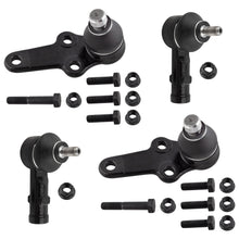 BOXI 4pcs Front Outer Tie Rod End Links + Lower Ball Joints Fit for Ford Focus 2006-2007