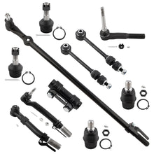 BOXI 11pcs Suspension Kit 3 Front Outer Tie Rod End 1 Tie Rod Adjusting Sleeve 1 Tie Rod Drag Link