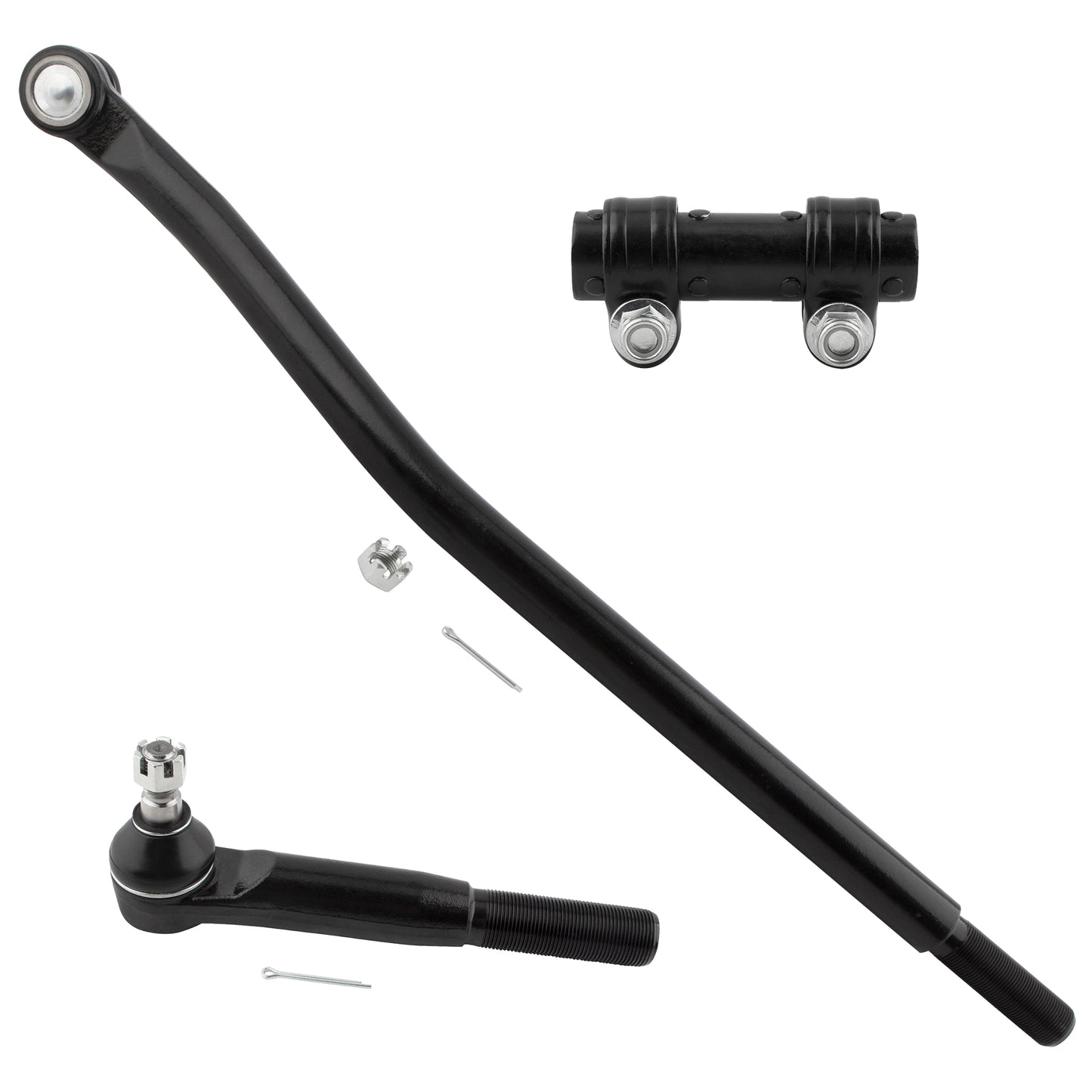 BOXI (Set of 3) Front Inner Outer Tie Rod End Adjusting Sleeve Fit for Ford Excursion 2000 2001