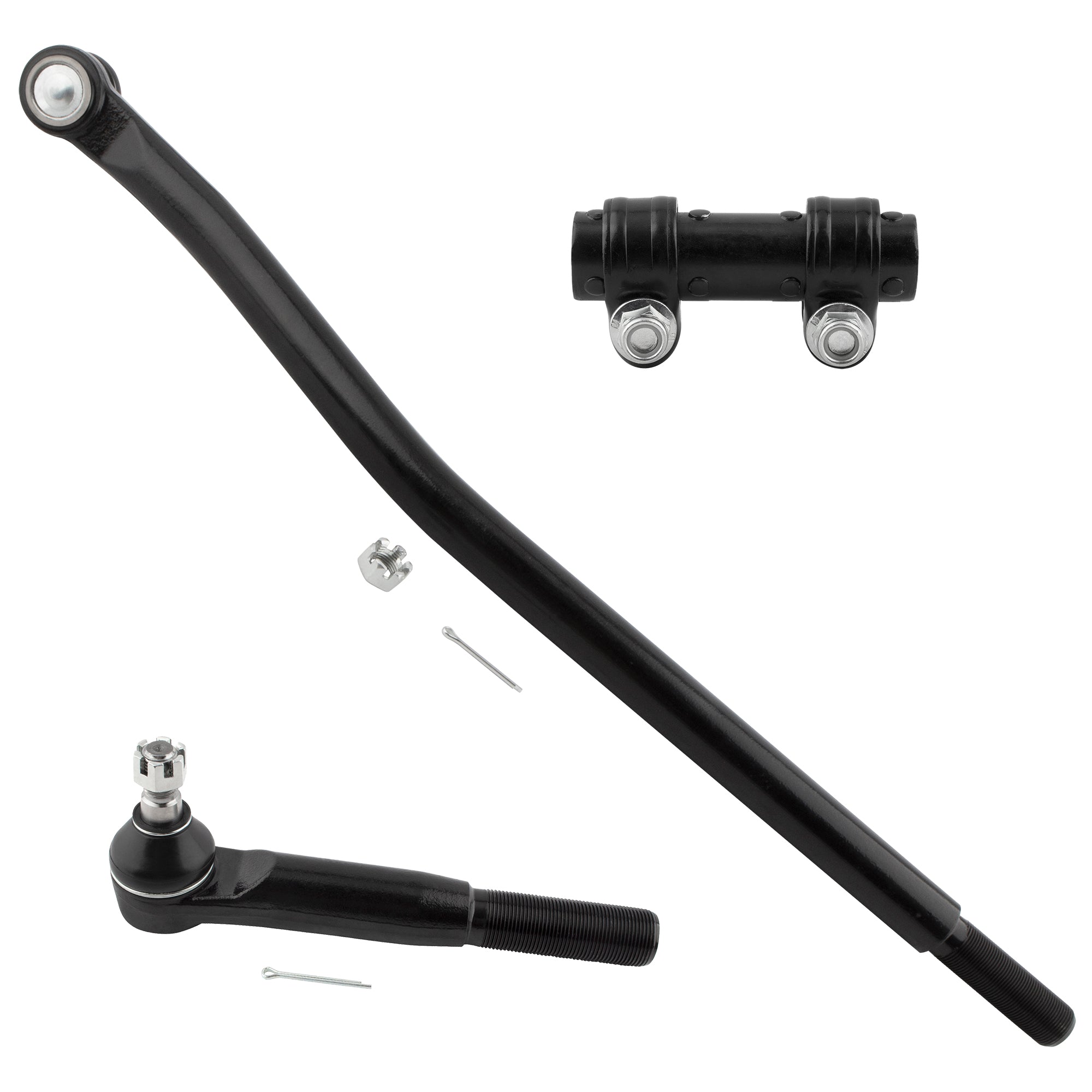 BOXI (Set of 3) Front Inner Outer Tie Rod End Adjusting Sleeve Fit for Ford Excursion 2000 2001