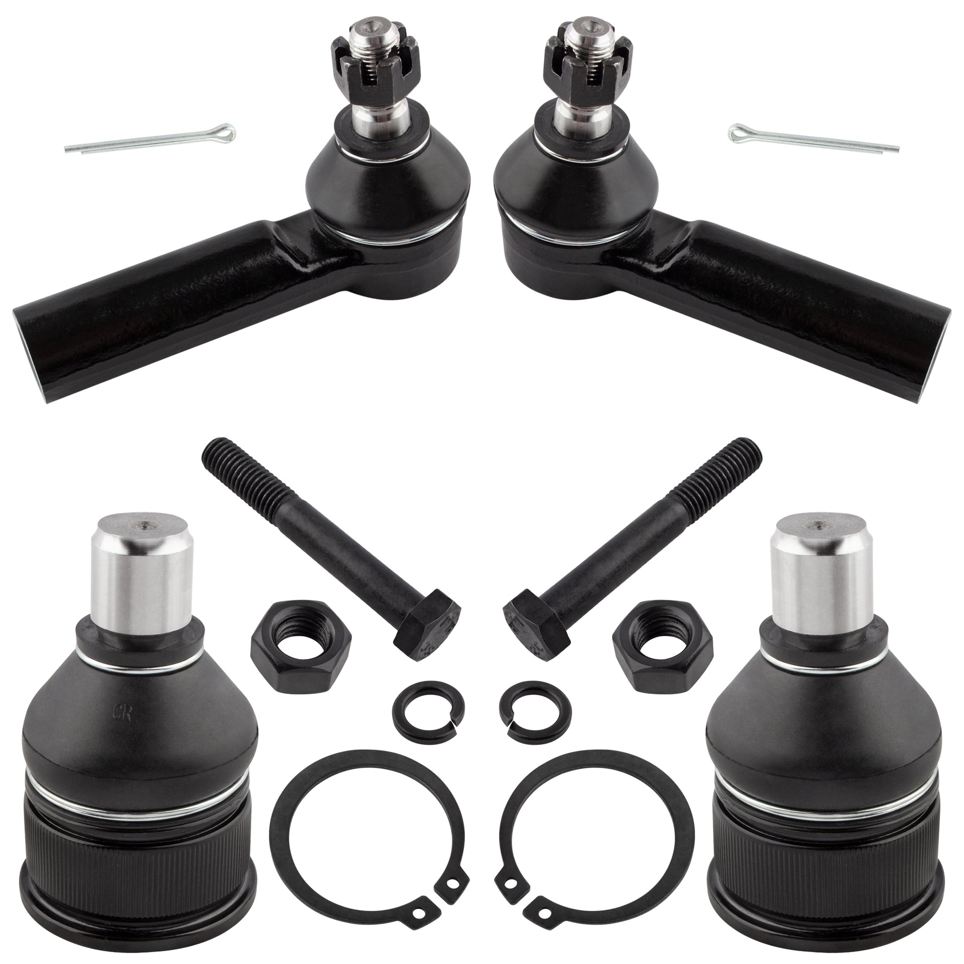 BOXI (Set of 6) Front Lower Ball Joints + Front Outer Tie Rod Ends + Front Sway Bar End Links — product photo 3