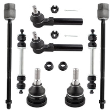 BOXI 8pcs Front Ball Joints + Sway Bars + Tie Rods Fit for Ford Mustang 1994 1995 1996 1997 1998