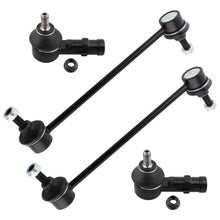BOXI (Set of 4) 2x Front Stabilizer Sway Bar End Links + 2x Front Outer Tie Rod End Links Fit