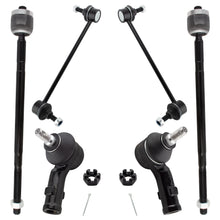 BOXI (Set of 6) 2x Front Stabilizer Sway Bar End Links + 2x Front Outer Tie Rod End Links + 2x