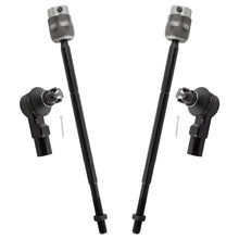 BOXI (Pack of 4) EV265 ES3048 Front Inner + Outer Tie Rod End Links Fit for Ford Escort 1991-2003