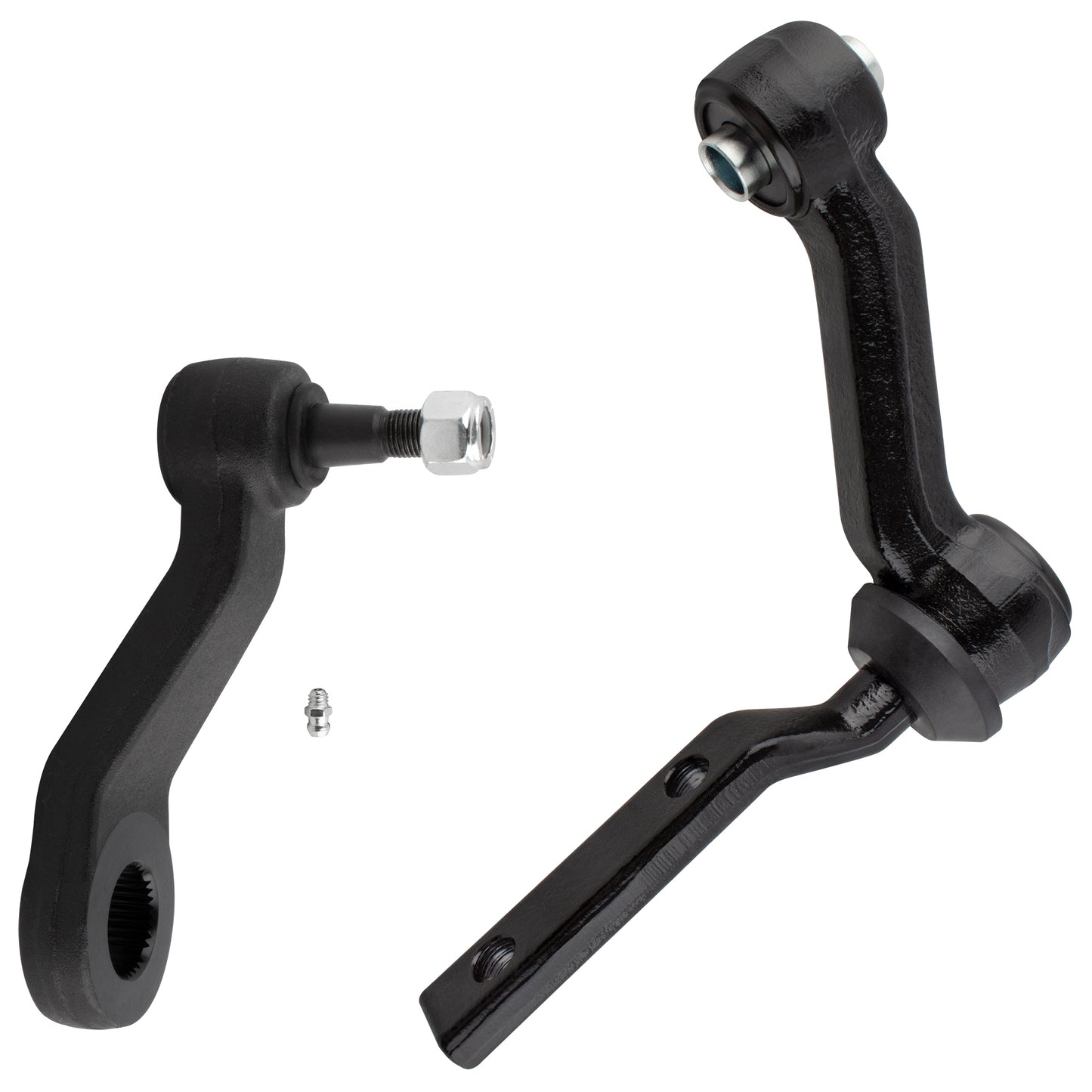 BOXI (Set of 2) Front Steering Pitman Arm + Idler Arm Kit Fit for Ford Crown Victoria Lincoln Town