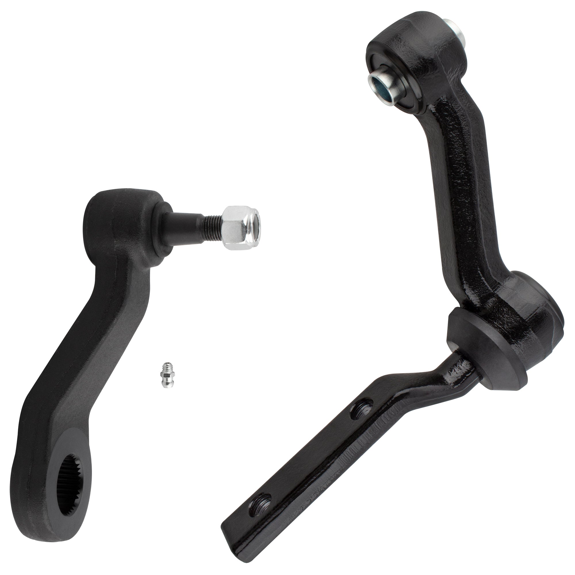 BOXI (Set of 2) Front Steering Pitman Arm + Idler Arm Kit Fit for Ford Crown Victoria Lincoln Town