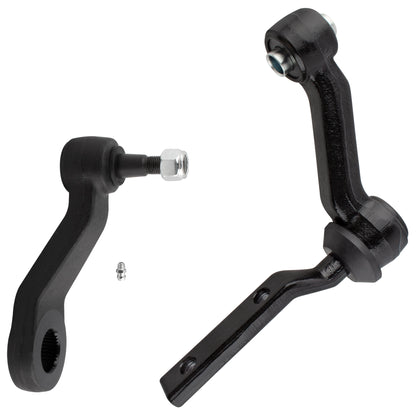 BOXI (Set of 2) Front Steering Pitman Arm + Idler Arm Kit Fit for Ford Crown Victoria Lincoln Town