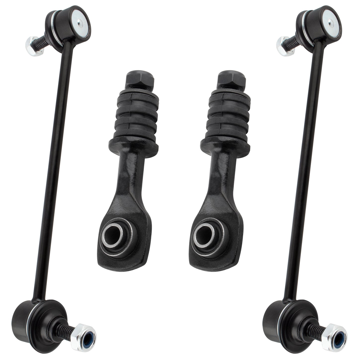BOXI 4pc Rear Sway Bar End Links and Front Stabilizer Bar Link Kit K80458 K8744 for Ford Contour