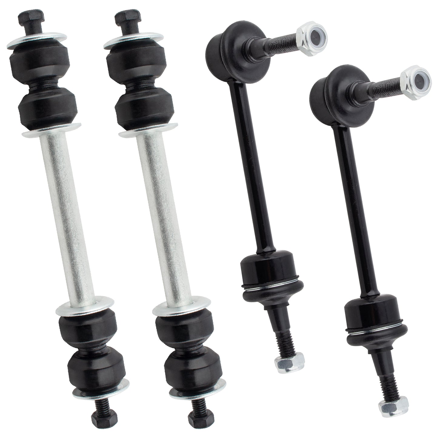 BOXI (Set of 4) 2x Front Stabilizer Sway Bar End Links + 2x Rear Stabilizer Sway Bar End Links