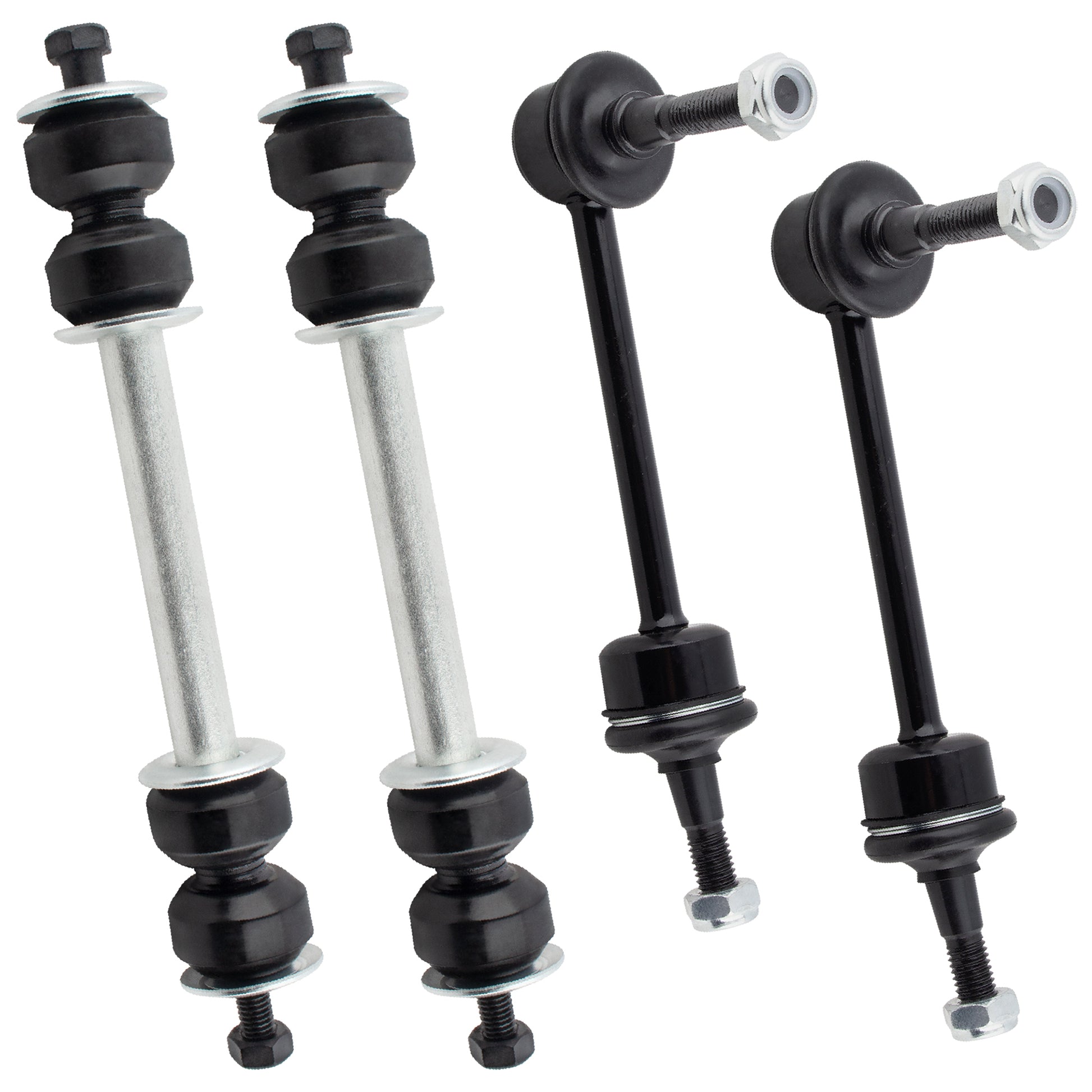 BOXI (Set of 4) 2x Front Stabilizer Sway Bar End Links + 2x Rear Stabilizer Sway Bar End Links