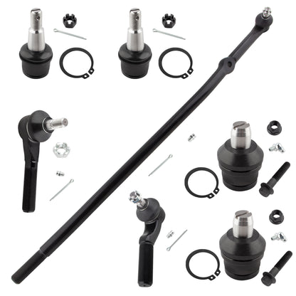 BOXI 7pc Front Ball Joints Tie Rods Kit Fits for Ford E-250 E-350 Econoline E-450 Club Wagon