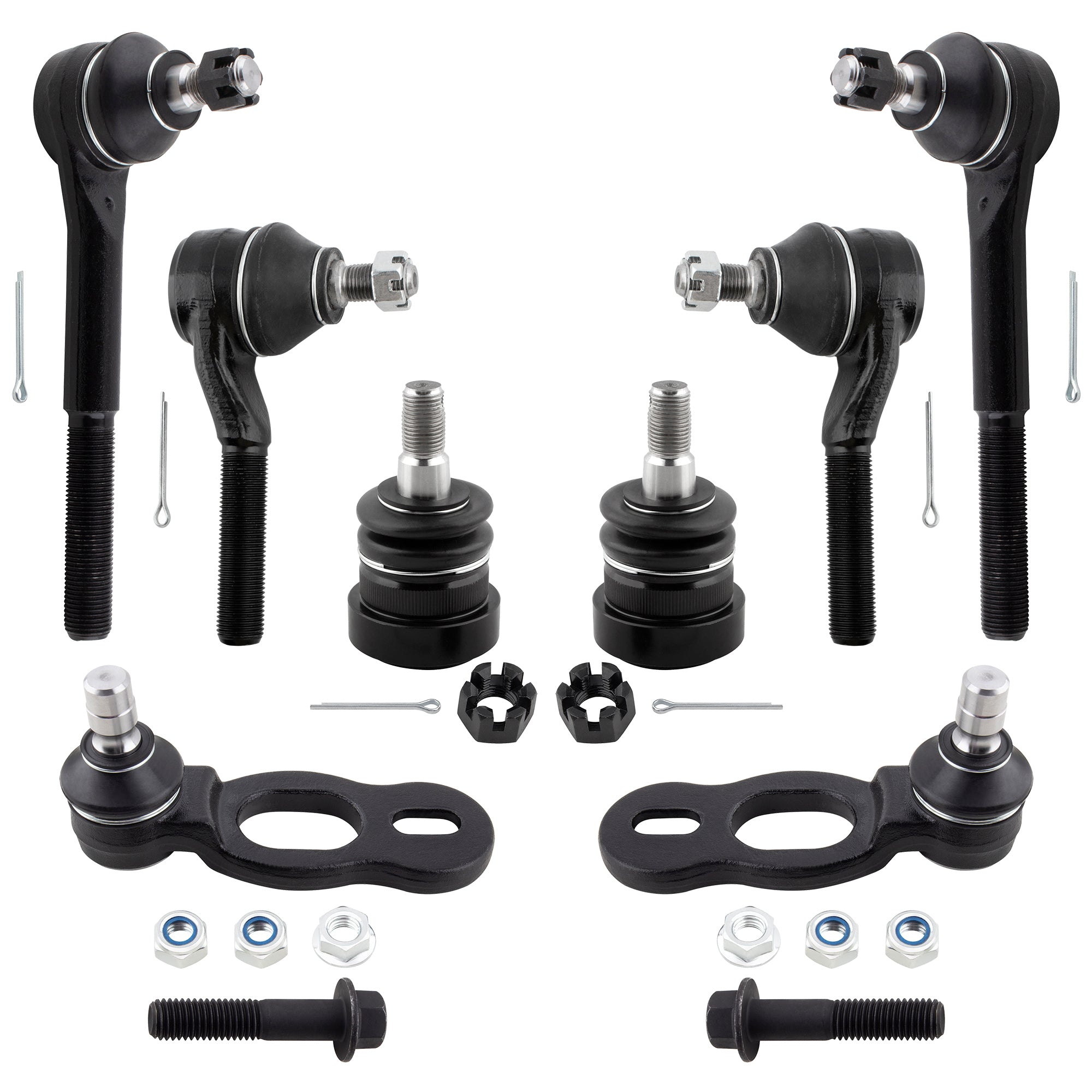 BOXI 6pc Front Upper Lower Tie Rods Ball Joints Fit for Ford Crown Victoria