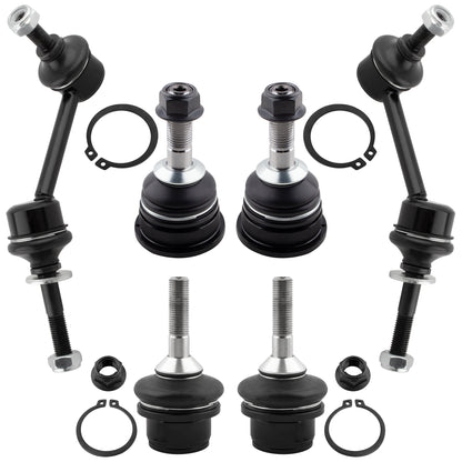 BOXI 6pc Front Sway Bars Ball Joints Fit for Ford Crown Victoria for Mercury Grand Marquis