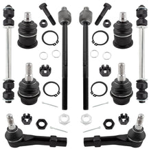 BOXI 10pc Front Ball Joints Sway Bars Tie Rods Fit for Ford Explorer