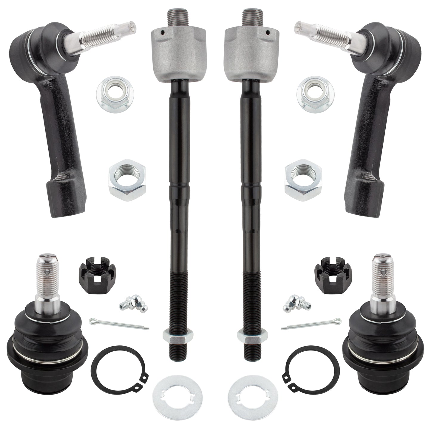 BOXI 6pc Front Tierods Ball Joints Kit Fit for Ford Expedition 2007-2014 F-150 2009-2014