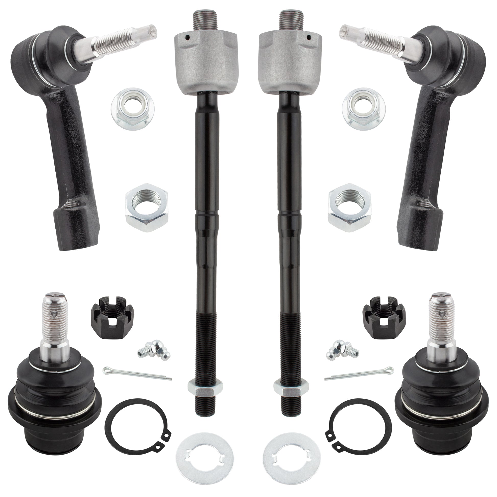 BOXI 6pc Front Tierods Ball Joints Kit Fit for Ford Expedition 2007-2014 F-150 2009-2014