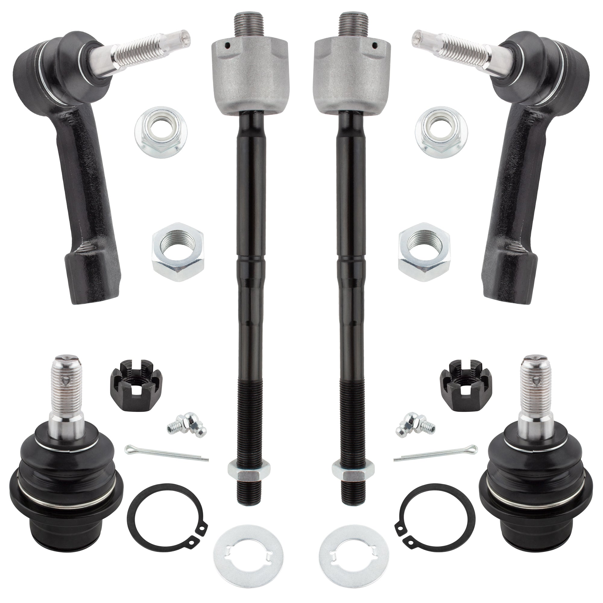 BOXI 6pc Front Tierods Ball Joints Kit Fit for Ford Expedition 2007-2014 F-150 2009-2014