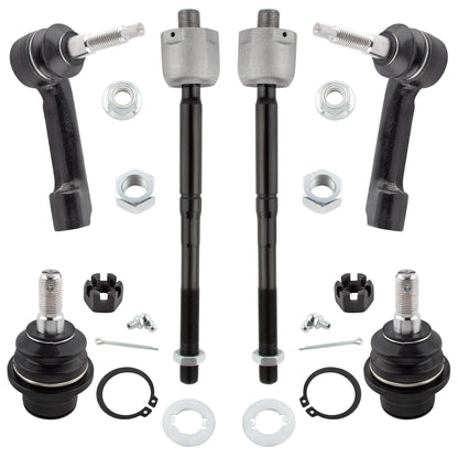 BOXI 6pc Front Tierods Ball Joints Kit Fit for Ford Expedition 2007-2014 F-150 2009-2014