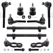 BOXI 10pc Front Ball Joints Tie Rods Adjustment Sleeve Kit Fits for Ford Crown Victoria