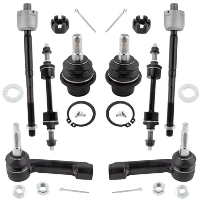 BOXI 8pc Front Sway Bars Tie Rods Ball Joints Kit Fit for Ford F-150 2009-2014
