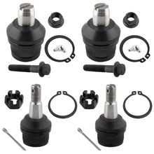 BOXI (Set of 4) Front Upper & Lower Ball Joints Kit Fits for Ford E-150