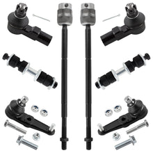 BOXI 8pc Front Lower Ball Joints Sway Bar Links Outer Inner Tie Rods Fit for Ford Escort 1997-2003