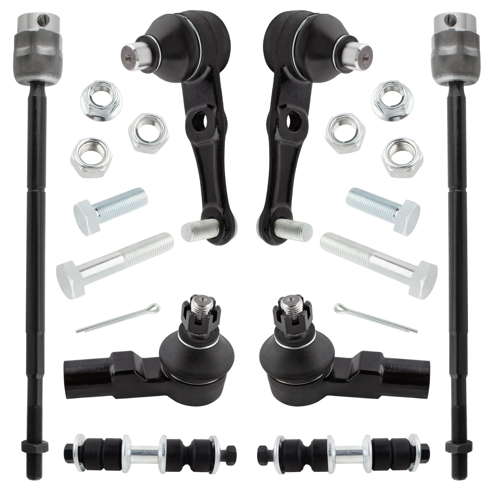 BOXI 8pc Front Ball Joints Sway Bars Tie Rods Fit for Ford Escort 1993-1996