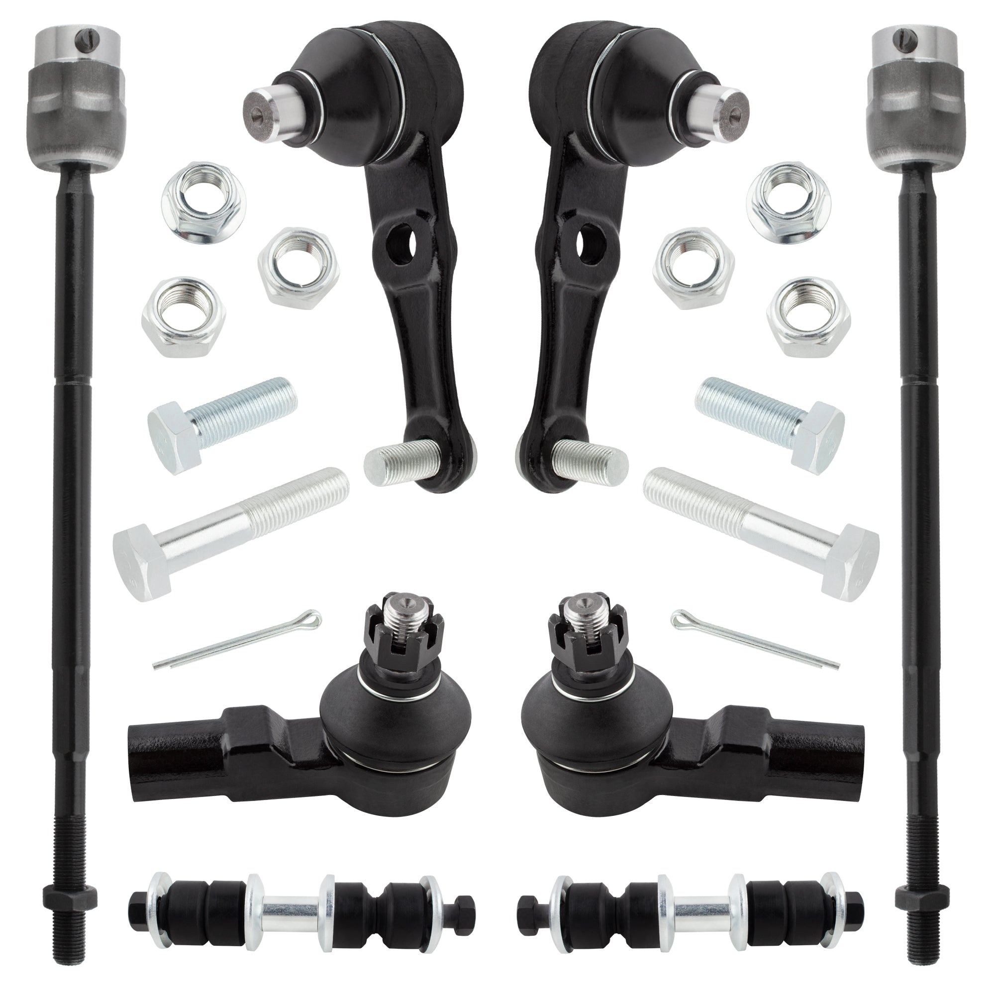 BOXI 8pc Front Ball Joints Sway Bars Tie Rods Fit for Ford Escort 1993-1996