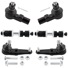 BOXI 6pc Front Lower Ball Joints Sway Bars Outer Tie Rods Fit for Ford Escort 1997-2003