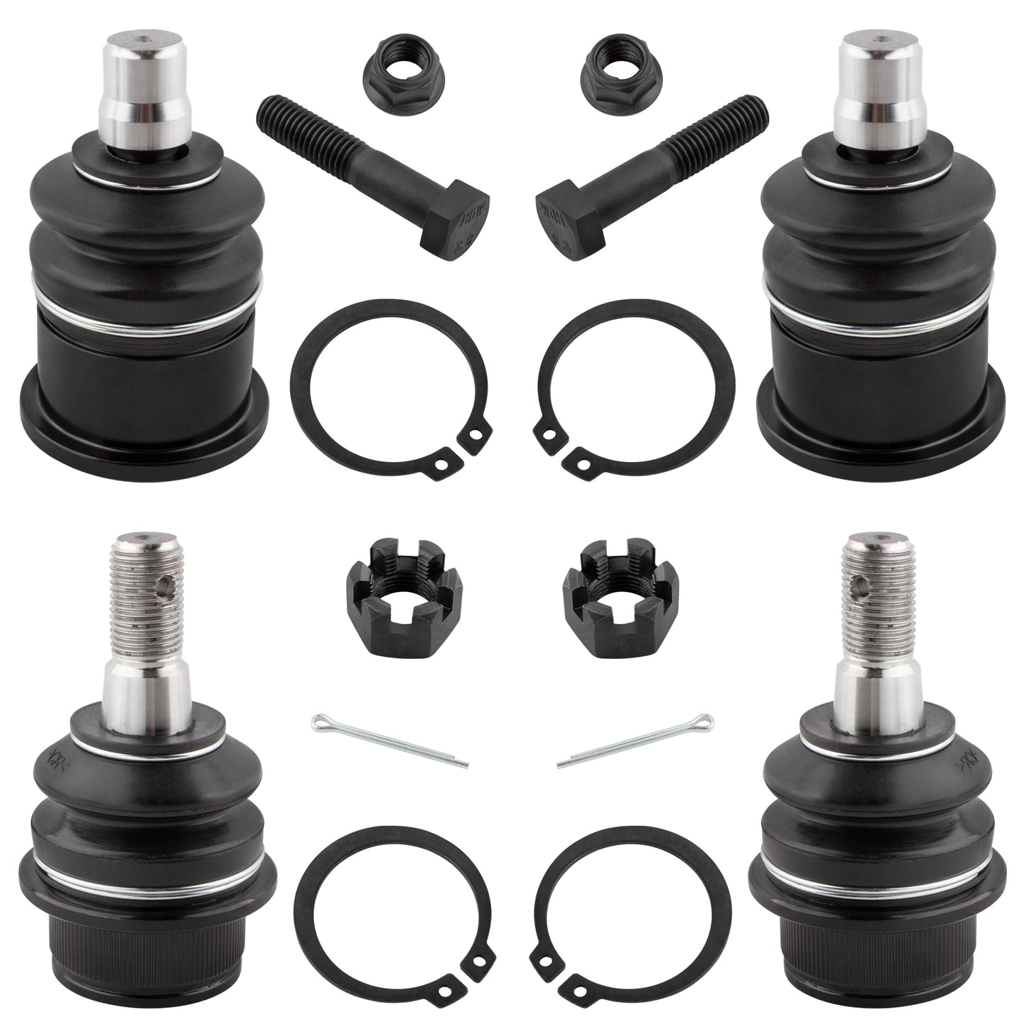 BOXI (Set of 4) K8695 K80012 Front Upper Lower Ball Joints Fits for Ford Explorer Ranger 1995-2011